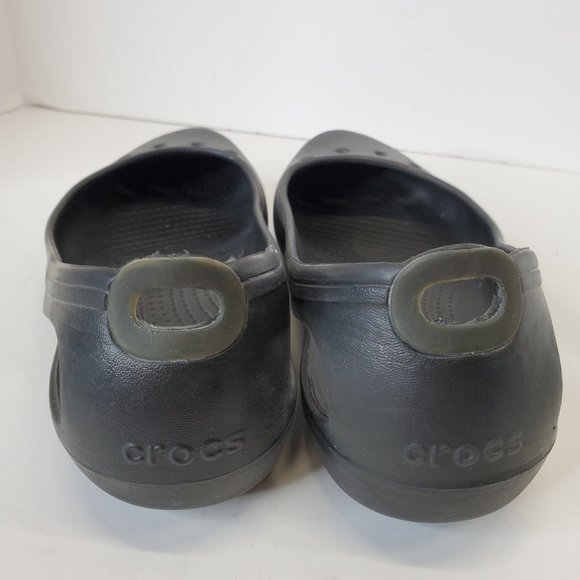 CROCS Kadee Womens Slip On Flats Comfort Shoes, Black 205077 - Sz 7. - Picture 10 of 11